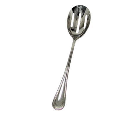 RE-118 Crown Brands 11-1/4" Heavy Duty 18/8 Stainless Steel Slotted Serving Spoon