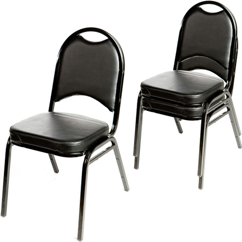 SL2089-BLK Oak Street Banquet Stacking Chair - EA