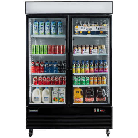 EGDM-45R-HC Enhanced Merchandiser Refrigerator, 2 Glass Doors