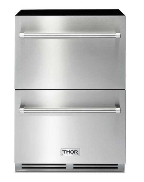 TRF24U Thor 24 Inch Indoor Outdoor Refrigerator Drawer in Stainless Steel