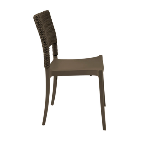 UT925037 Grosfillex Java Stacking Chair, Bronze