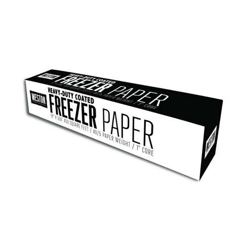 83-4001-W Weston Heavy-Duty Freezer Paper w/ Cutter Box 18" x 300 ft. Roll