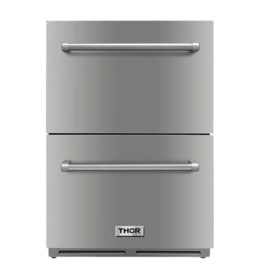 TRF24U by Thor Kitchen - 24 Inch Indoor Outdoor Refrigerator Drawer In  Stainless Steel