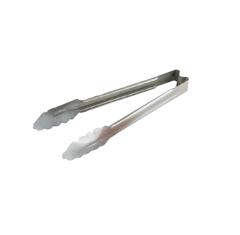 4781210 Vollrath 12" Heavy-Duty Stainless Steel Scalloped Utility Tong