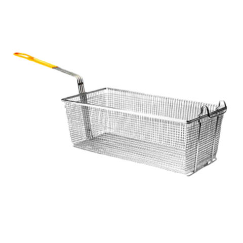 SLFB009 Thunder Group Fry Basket With Front Hook And Yellow Handle