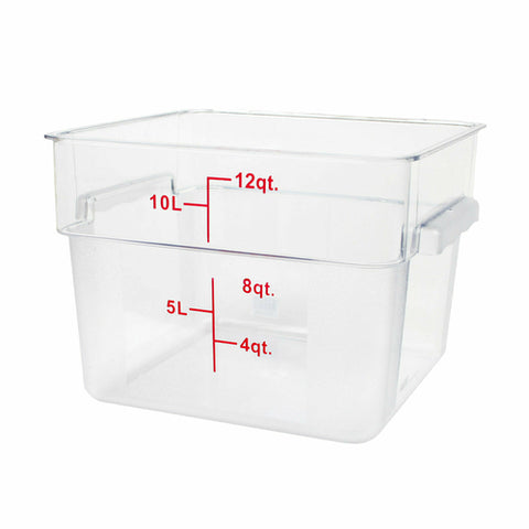 PLSFT012PC Thunder Group 12 Qt. Clear Square Food Storage Container