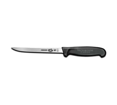 5.6203.15-X1  Victorinox 6" Semi-Flexible Straight Boning Knife w/ Black Fibrox Handle