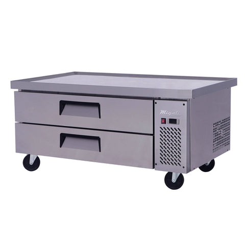 C-CB52-60-HC Migali 52" 2 Drawer Refrigerated Chef Base w/ Extended Top