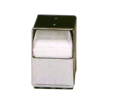6509-06 Vollrath Black Two Sided Tabletop Lowfold Napkin Dispenser
