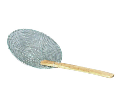 42612 Town 12" Stainless Steel Coarse Mesh Skimmer w/ Bamboo Handle