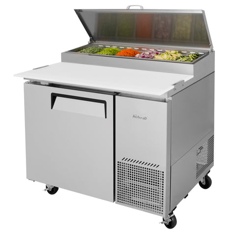 TPR-44SD-N Turbo Air 44" 1 Door  Refrigerated Pizza Prep Table