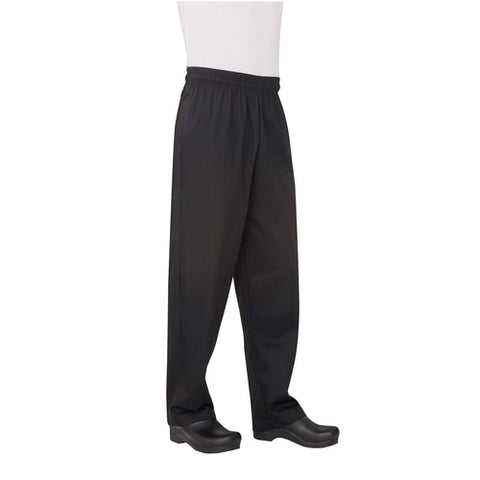 NBBP000L Chef Works Men's Elastic Waistband With Drawstring Essential Baggy Pants