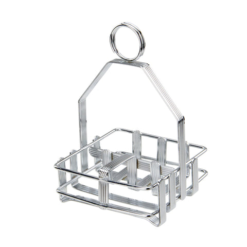 WH-7 Winco Chrome Plated Shaker & Packet Holder