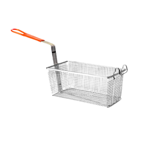SLFB008 Thunder Group Fry Basket With Front Hook And Orange Handle