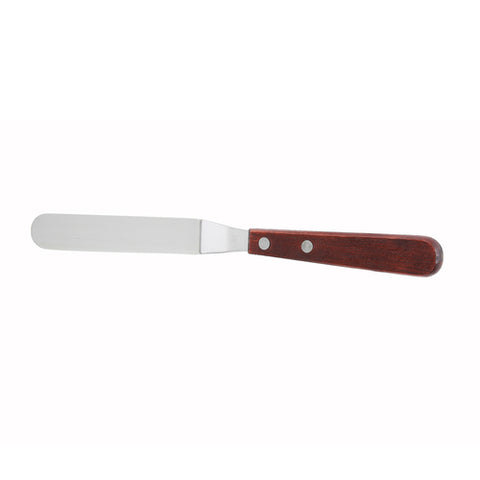 TOS-4 Winco 4-1/4" Offset Spatula w/ Wood Handle