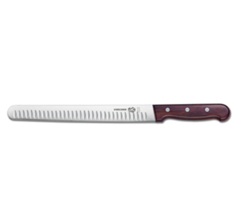 5.4220.25.RS  Victorinox 10" Granton Edge Slicing/Carving Knife w/ Rosewood Handle