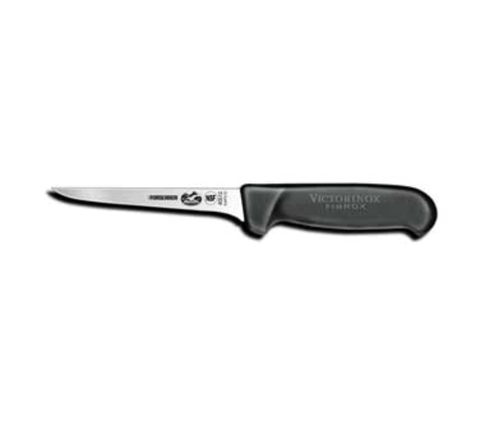 5.6413.12  Victorinox 5" Narrow Flexible Boning Knife w/ Black Fibrox Handle