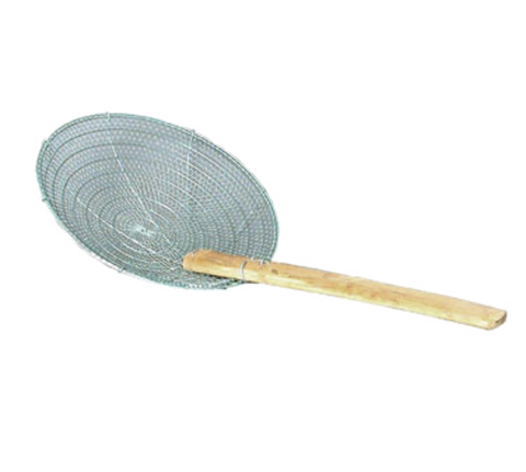 42624-SS Town 14" Stainless Steel Coarse Mesh Skimmer w/ Bamboo Handle