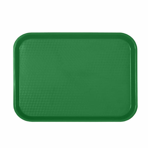 PLFFT1418GR Thunder Group 14" x 17-3/4" Green Fast Food Tray