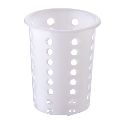 FC-PL Winco 4-1/2" Perforated Plastic Flatware Cylinder