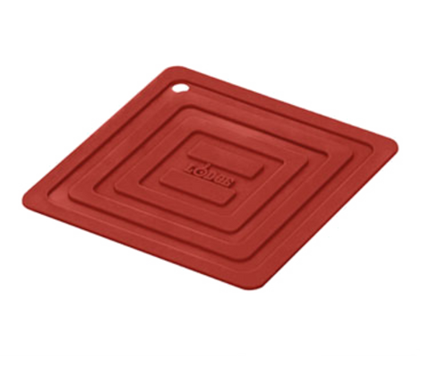 AS6S41 Lodge 6" x 6" Red Silicone Pot Holder