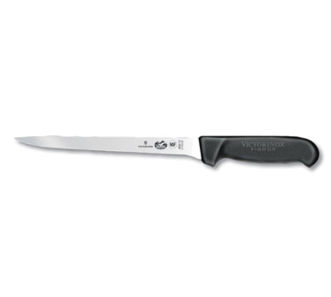 5.3763.20-X5  Victorinox 8" Straight Flexible Boning Knife w/ Black Fibrox Handle