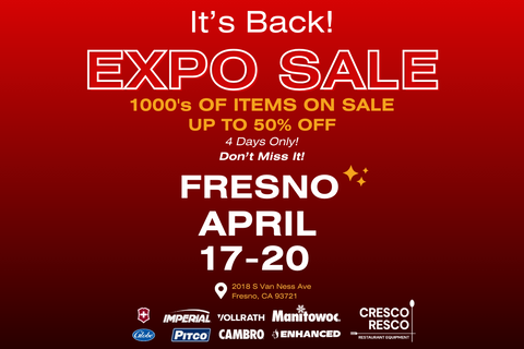 Cresco's EXPO SALE 2024: Where Quality Meets Unbeatable Prices!-Cresco-Resco-Restaurant Equipment