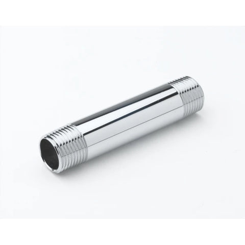 T&S Brass 000358-40 Chrome-Plated Brass Nipple/Riser, 3/8" NPT x 3" Long