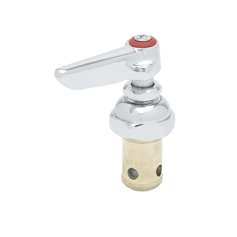 T&S Brass 002712-40 Eterna Spindle Assembly, Spring Check, Right Hand (Hot) with Lever Handle