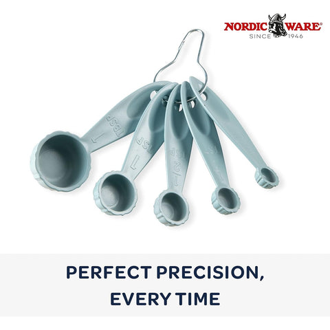 Nordic Ware 02136 Bundt Measuring Spoons, Set of 5 - Sea Glass