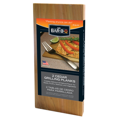 Chef Master 05020ZGD Mr. Bar-B-Q Cedar Grilling Planks, 2-Pack