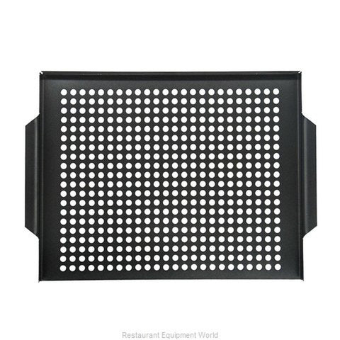Chef Master 06080Y Mr. Bar-B-Q Premium Non-Stick Perforated Grill Topper, Black, 16" x 12"