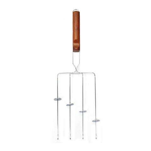 Chef Master 06184Y 4-Pronged Mr. Bar-B-Q Kabob Grilling Basket