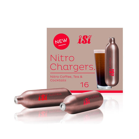 iSi North America 070599 iSi Nitro Charger - 2.4g N2, Recyclable Steel, Metallic Bronze, 16 Per Pack