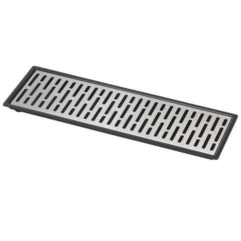 Server Products 07295 Stainless Steel Drip Tray 17" x 6" with Removable Slotted Cover