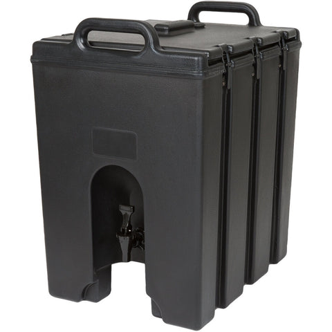Cambro 1000LCD110 Camtainer 11.75 Gallon Black Insulated Beverage Dispenser