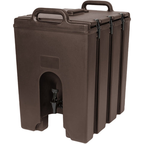 Cambro 1000LCD131 Camtainer 11.75 Gallon Dark Brown Insulated Beverage Dispenser