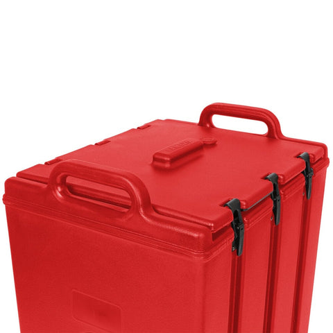 Cambro 1000LCD158 Camtainer 11.75 Gallon Hot Red Insulated Beverage Dispenser