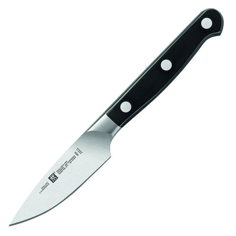 ZWILLING J.A. Henckels 1002740 Pro 3" Paring Knife with Black Polymer Handle