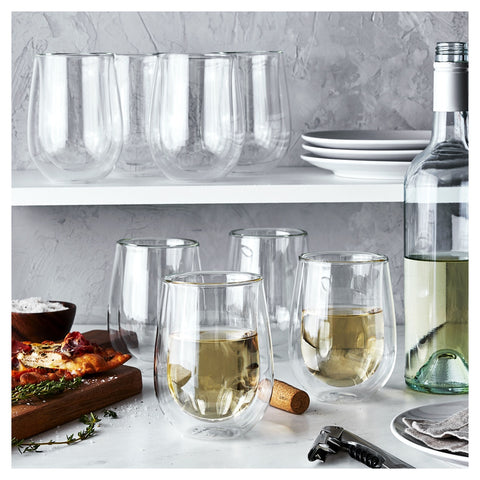 ZWILLING J.A. HENCKELS 1008606 Sorrento 10 oz Double-Wall Stemless White Wine Glass