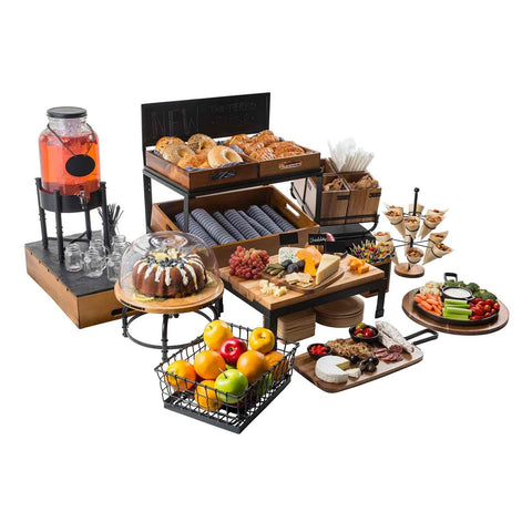 TableCraft 10090 Industrial Collection 2-Gallon Glass Beverage Dispenser with Infuser and Ice Core