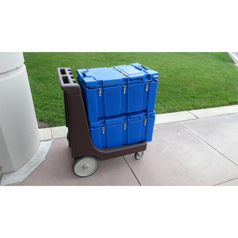Cambro 100MPC110 Camcarrier 100 Series Black Top-Loading Insulated Food Pan Carrier