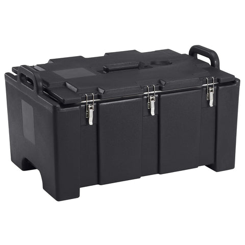 Cambro 100MPC110 Camcarrier 100 Series Black Top-Loading Insulated Food Pan Carrier