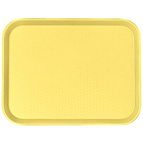 Cambro 1014FF108 10" x 14" Primrose Yellow Polypropylene Fast Food Tray