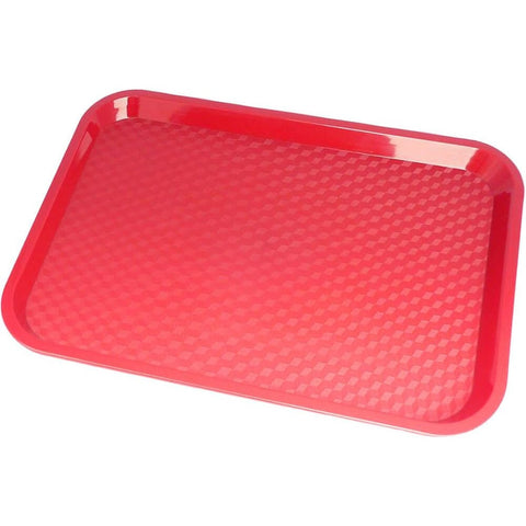 Cambro 1014FF163 Fast Food Tray, 10-7/16" x 13-9/16\" Red Polypropylene