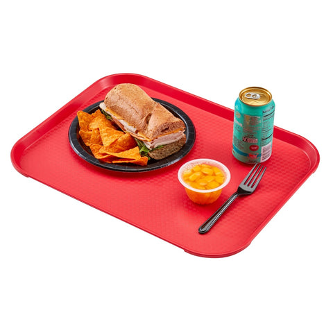 Cambro 1014FF166 Fast Food Tray, Orange, 10-7/16" x 13-9/16"