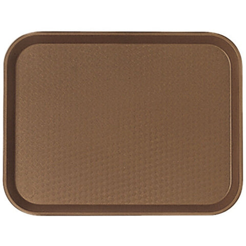Cambro 1014FF167 Brown 10" x 14" Customizable Fast Food Tray