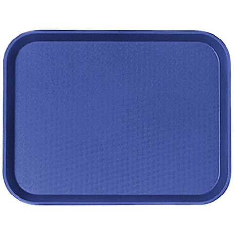 Cambro 1014FF186 10" x 14" Navy Blue Customizable Fast Food Tray