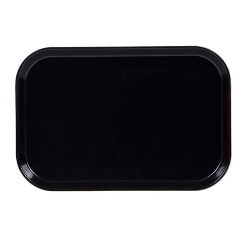 Cambro 1015MT110 Rectangular Black Fiberglass Market Display Tray, 10-1/8" x 15" x 3/4"
