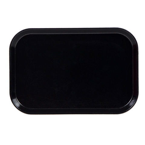 Cambro 1015MT110 Rectangular Black Fiberglass Market Display Tray, 10-1/8" x 15" x 3/4"